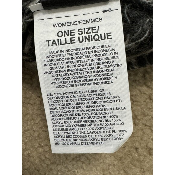 NWT The North Face Rhodina Beanie TNF Black/White Women One Size Cozy Chunky Hat - Picture 7 of 8